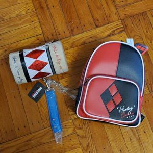 Loungefly Harley Quinn Backpack & Mallet Purse